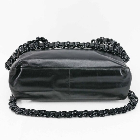 Prada Classic Nappa Chain/Leather Woven Strap Bag - Picture 11 of 16
